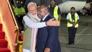 PM Modi with PNG PM James Marape