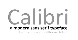 Calibri Font